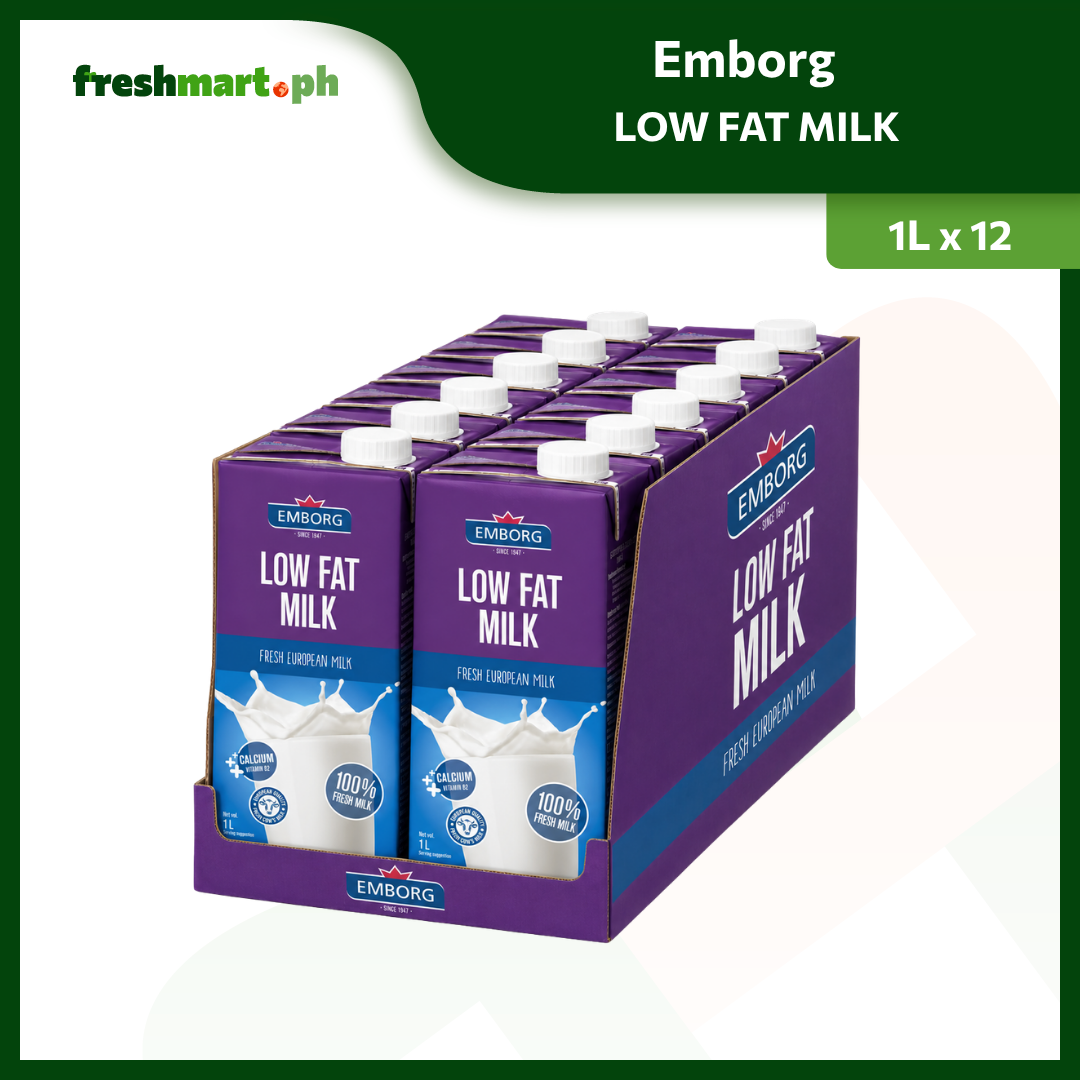 Emborg UHT Milk 1L (Set of 12)