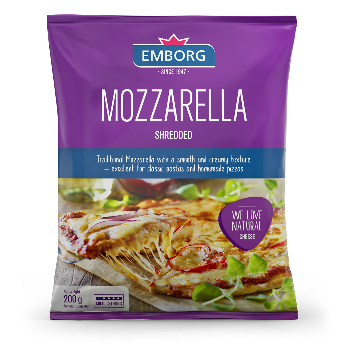 Mozzarella Shredded 200g Fresh Mart