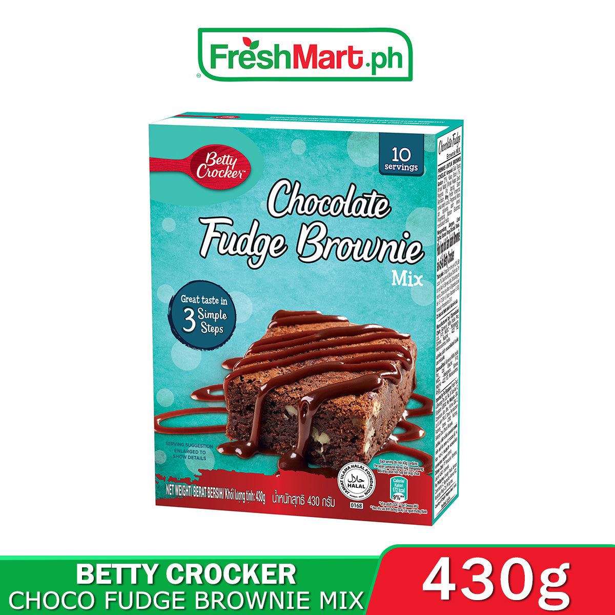 Betty Crocker Chocolate Fudge Brownie Mix 430g Fresh Mart