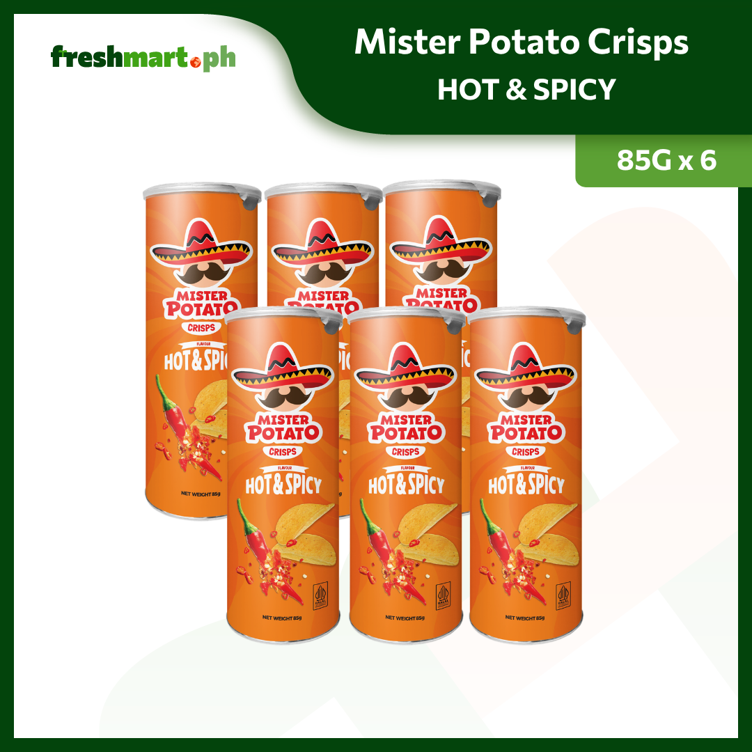 Mister Potato Crisps in 85g Cannister - Set of 6s
