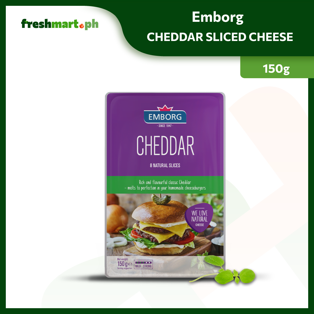 Emborg Cheddar Sliced Cheese 150g