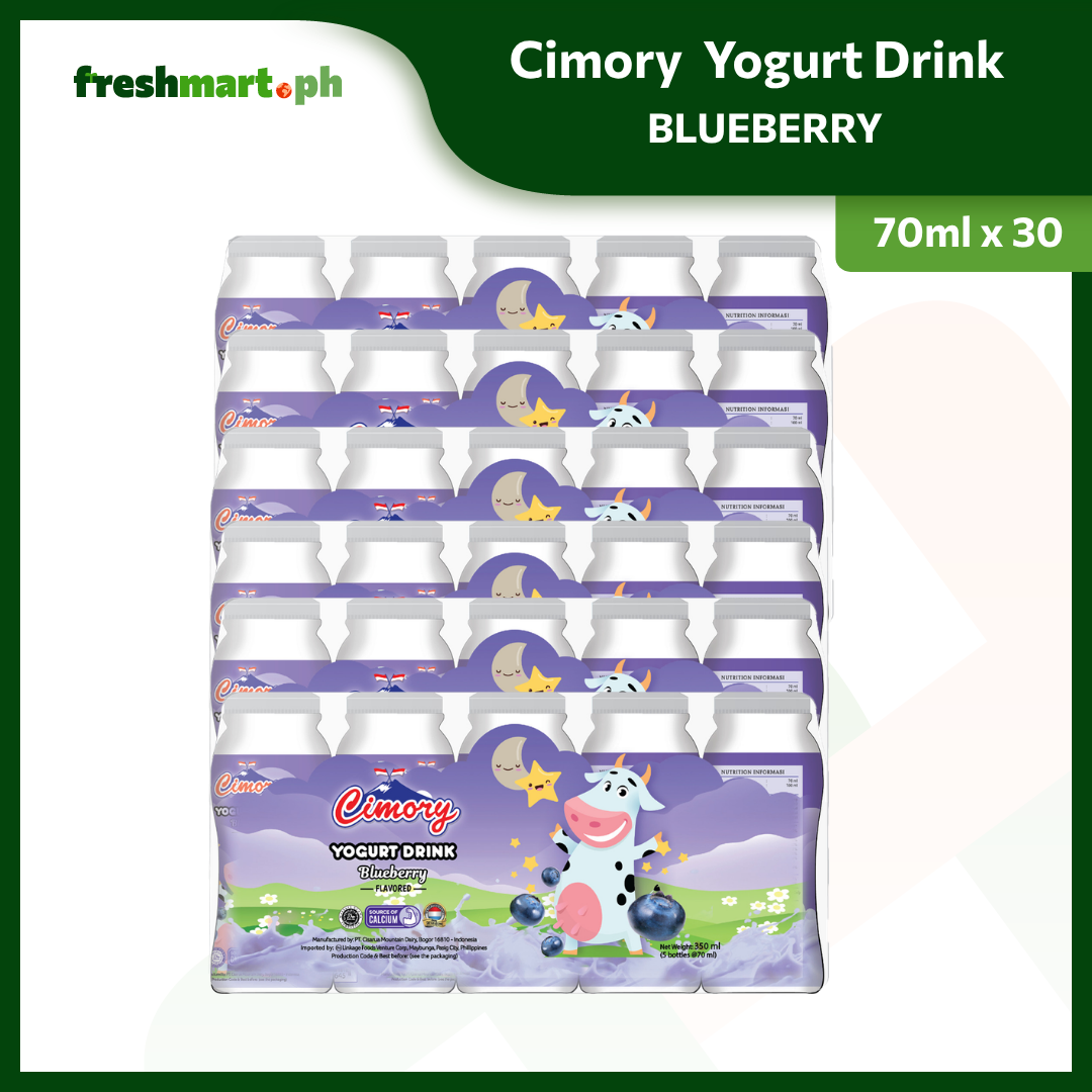 Cimory Dairy Yogurt Drink Blueberry - 70ml x 6 (30 pcs)