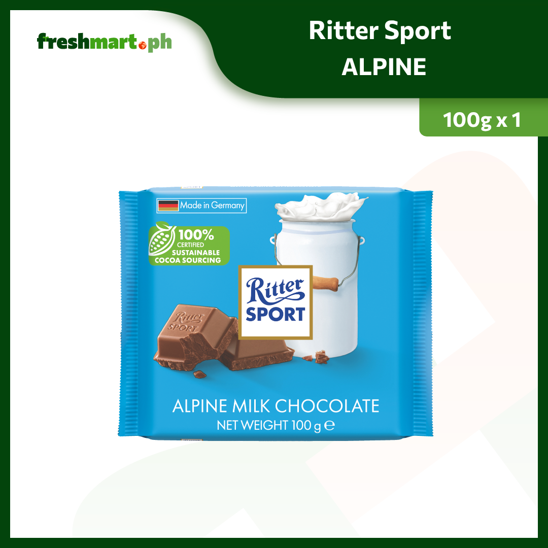 Ritter Sport Alpine Milk Chocolate 100g