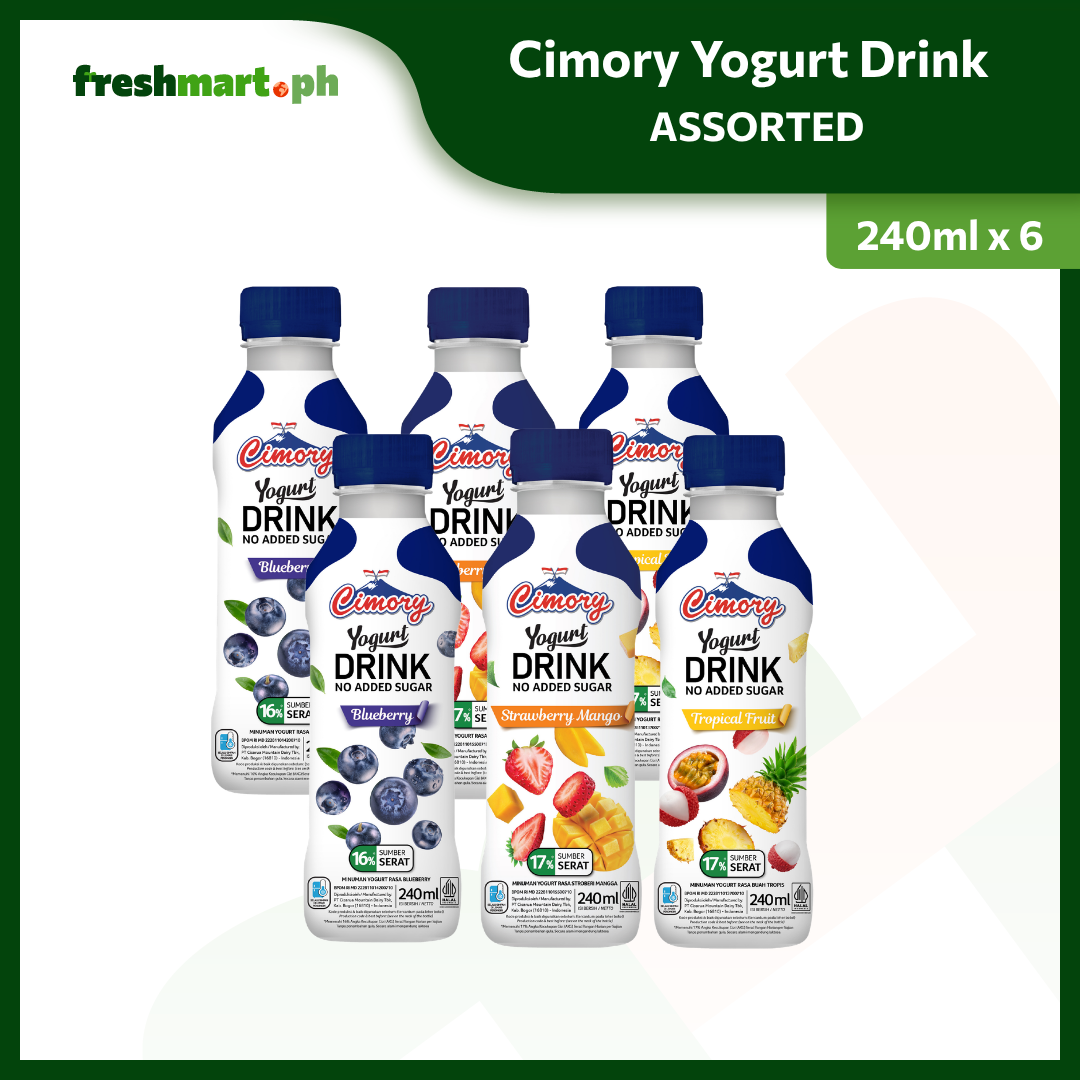 Cimory Yogurt Drink No Added Sugar 240ml - Pack of 6