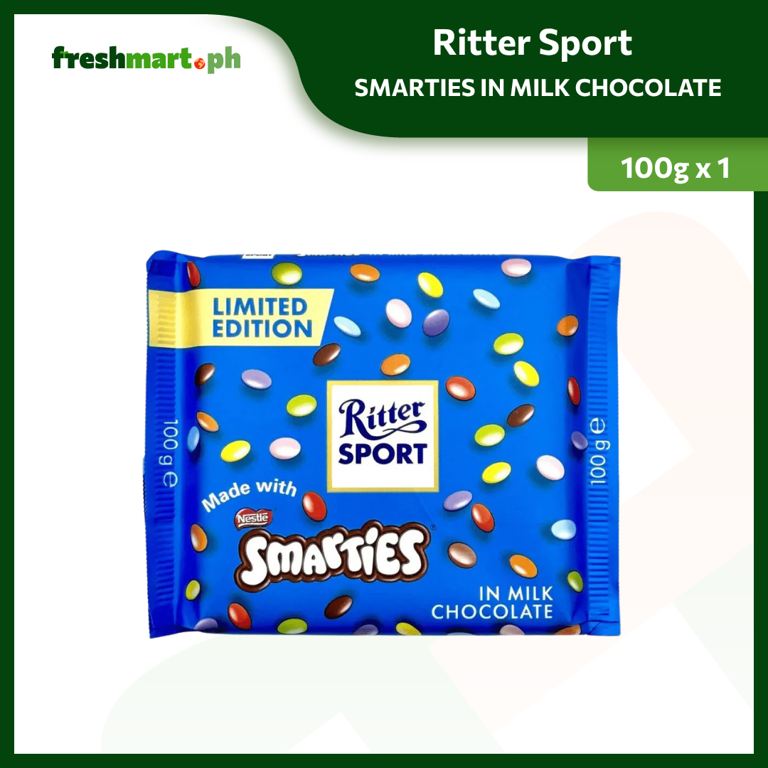Ritter Sport Smarties in Milk Chocolate 100g