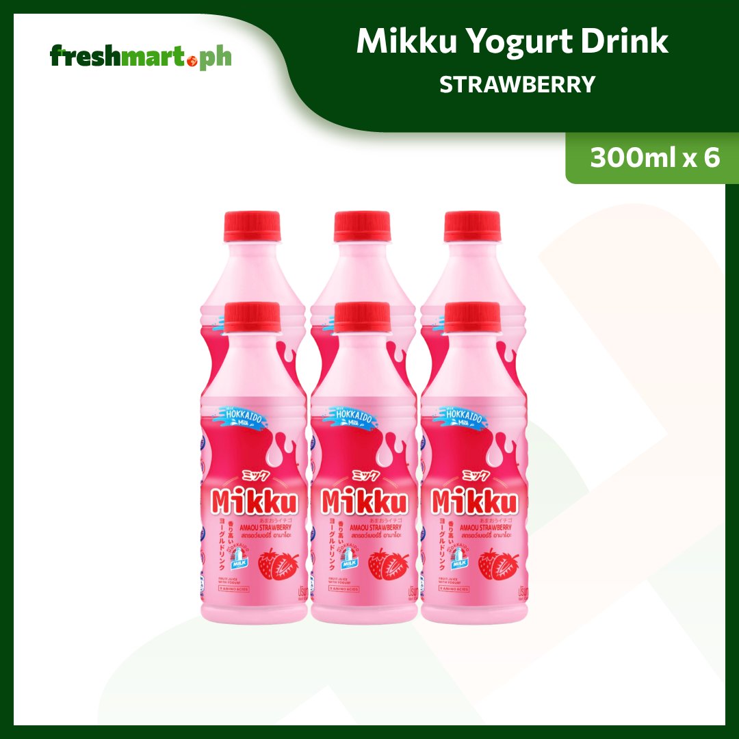 MIKKU Yogurt Drink Strawberry 300mL
