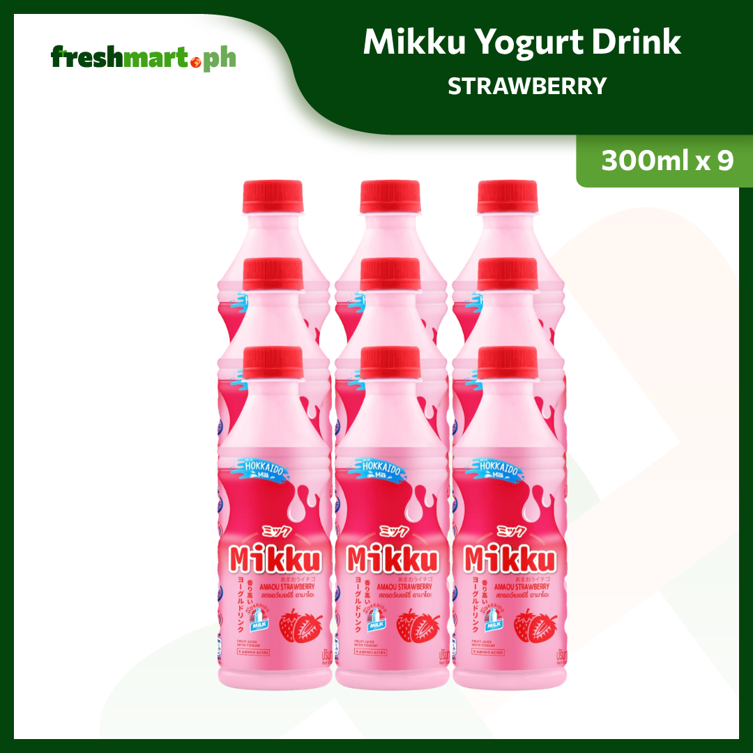 MIKKU Yogurt Drink Strawberry 300mL