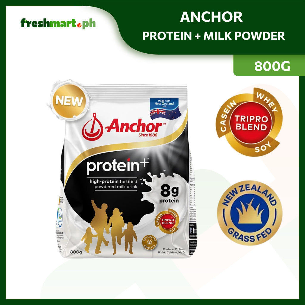 [NEW] ANCHOR PROTEIN Plus Milk Powder Plain (800G) – High Protein Milk Powder for the Family