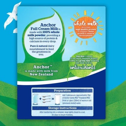 [NEW] ANCHOR FULL CREAM MILK POWDER (2.5KG) – Value Size Milk Powder for Home and Business