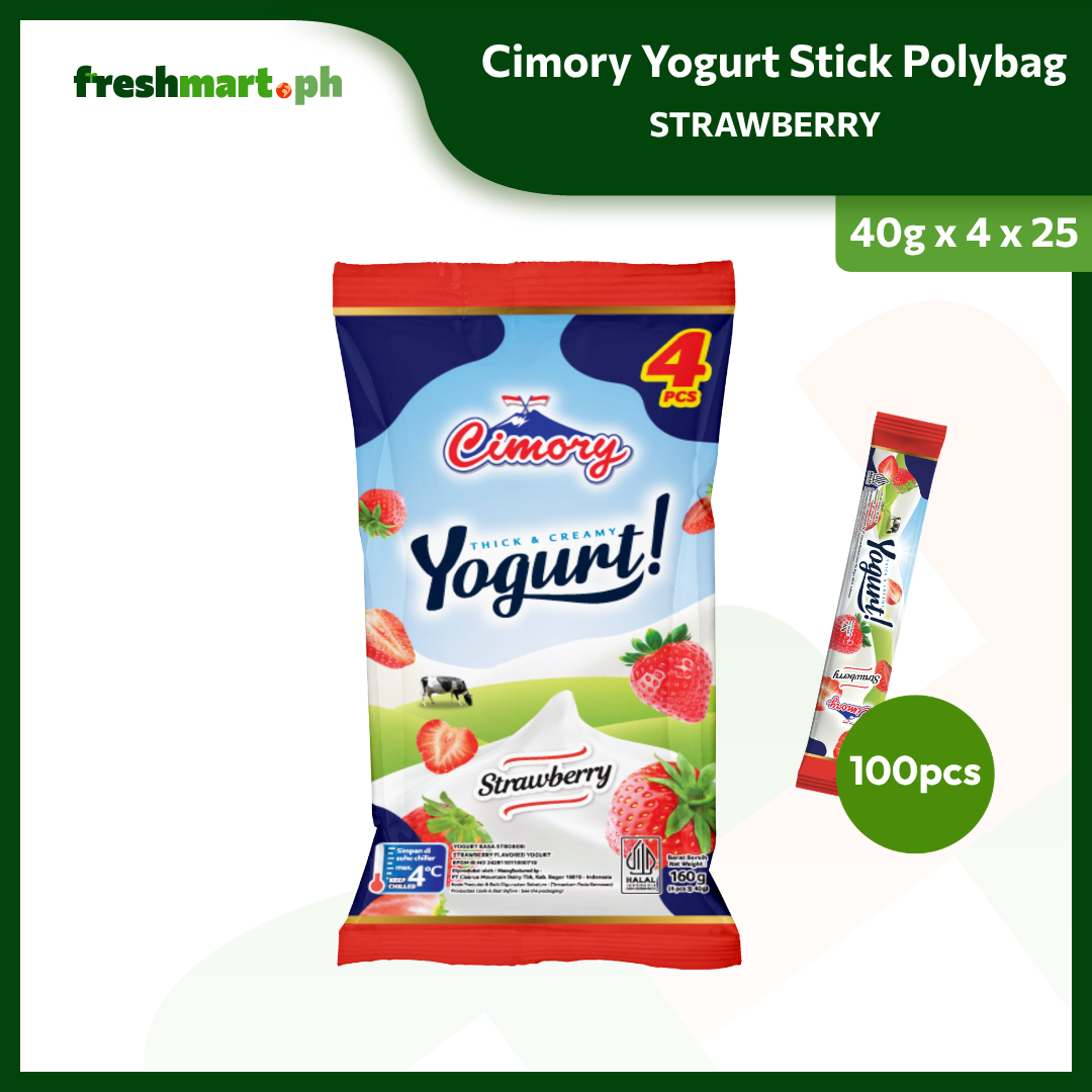 Cimory Yogurt Stickpack Polybags 40g x 4 x 25 (Pack of 100)