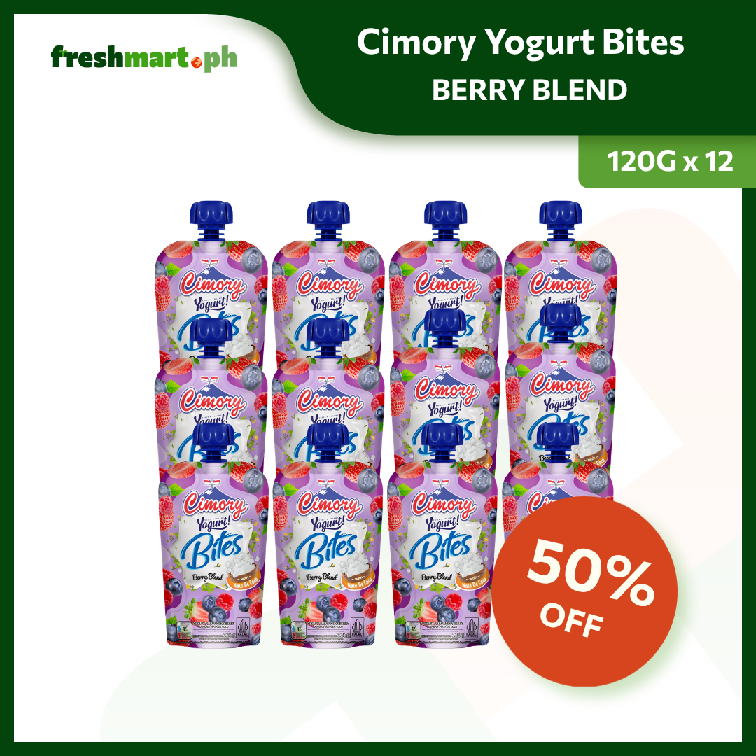 [50% OFF] Cimory Yogurt Squeeze Bites with Nata de Coco 120g - Pack of 12 (August 03, 2026)