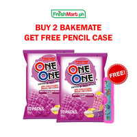 BUY 2 Get FREE PENCIL CASE - Bakemate One-One Japanese Rice Cracker Snacks 56g