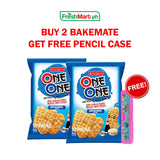 BUY 2 Get FREE PENCIL CASE - Bakemate One-One Japanese Rice Cracker Snacks 56g