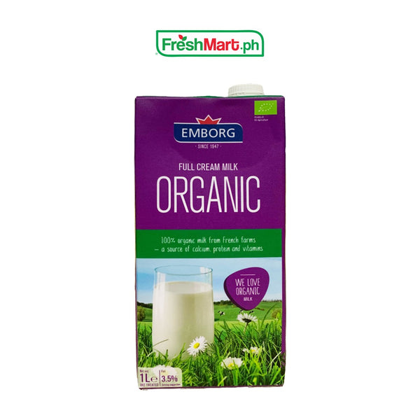 Emborg Organic Full Cream Milk 1L