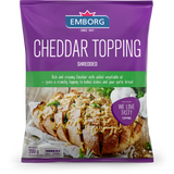 Emborg Cheddar Topping Shredded 200g