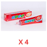 Hapee Toothpaste Explosive Menthol Red 25ml - Pack of 4 tubes