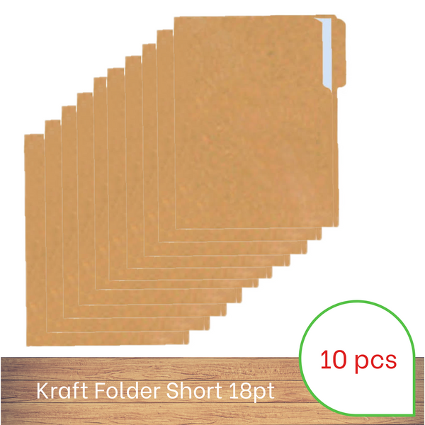 Kraft Folder - 10pcs - Short