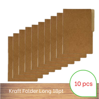 Kraft folder - 10pcs - Long