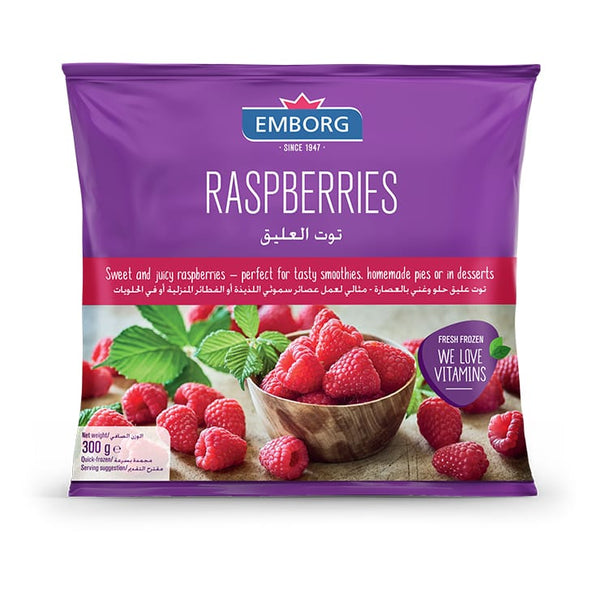 Emborg Frozen Raspberries 300g