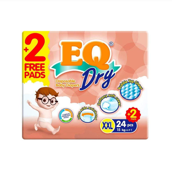 EQ Dry Diapers Econopack XXLarge