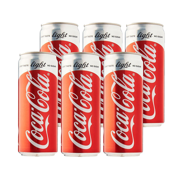 Coke Light 330ml Can (Pack of 6)