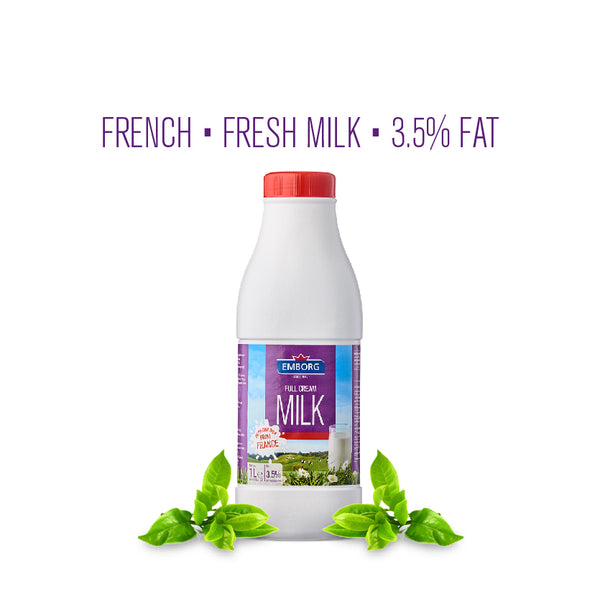 Emborg UHT Full Cream Milk Bottle 1L