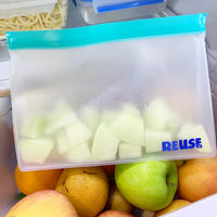 ReUse Bags - Reusable Ziplock Bags Set of 3 Blue