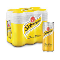Schweppes Tonic Water 330ml Can (Pack of 6)