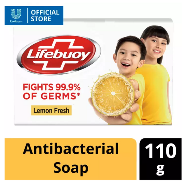 Lifebuoy Antibacterial Soap Bar Lemon Fresh  - 110g