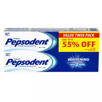 Pepsodent Toothpaste (Whitening) - Promo 190g x 2 Tubes