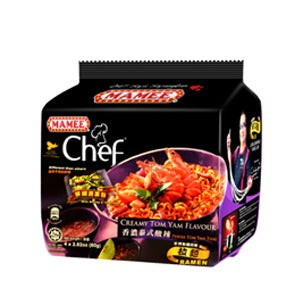 Mamee Chef Pouch Shrimp Tom Yum 80g x 4 pack
