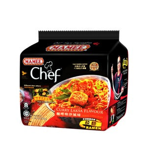 Mamee Chef Pouch Curry Laksa 80g x 4 pack