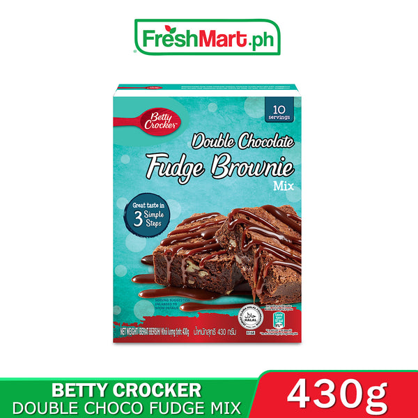 Betty Crocker Double Chocolate Fudge Brownie Mix 430g