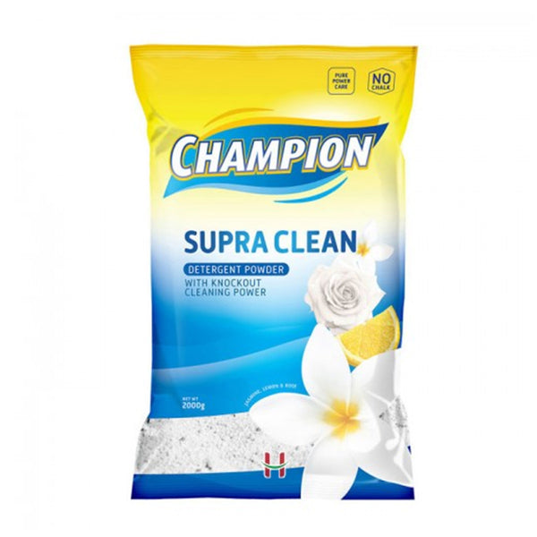 Champion Supra Power Clean Detergent Powder 2kg