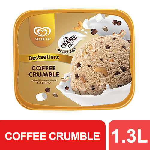 Selecta Coffee Crumble Ice Cream 1.3L