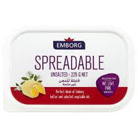 Emborg Spreadable Butter Unsalted 225g