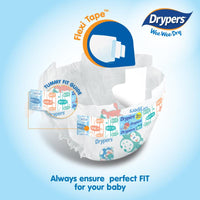 Drypers Wee Dry Diapers Jumbo Pack XXL x 32 with FREE MINI PACK