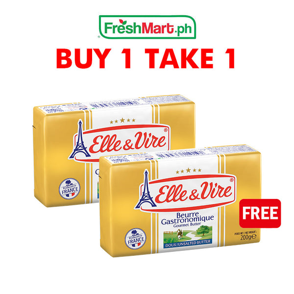 BUY1TAKE1 Elle & Vire French Butter 82% Fat Unsalted 200G