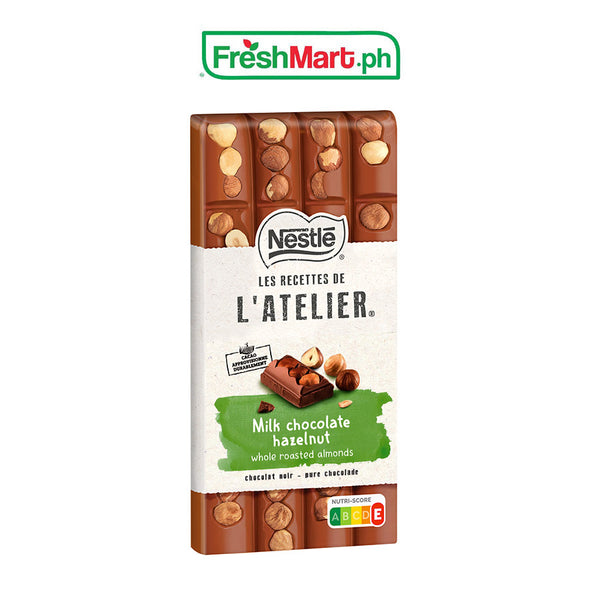 Nestle Les Recettes de L'atelier Milk Chocolate Hazelnut 170g