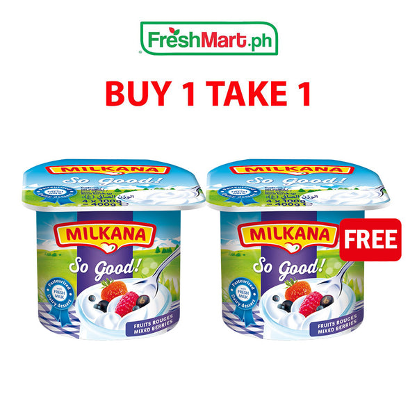 Buy 1 Take 1 Milkana So Good Dairy Dessert Berries 100g