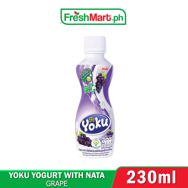 Yoku Yogurt drink with nata Grapes 230ml